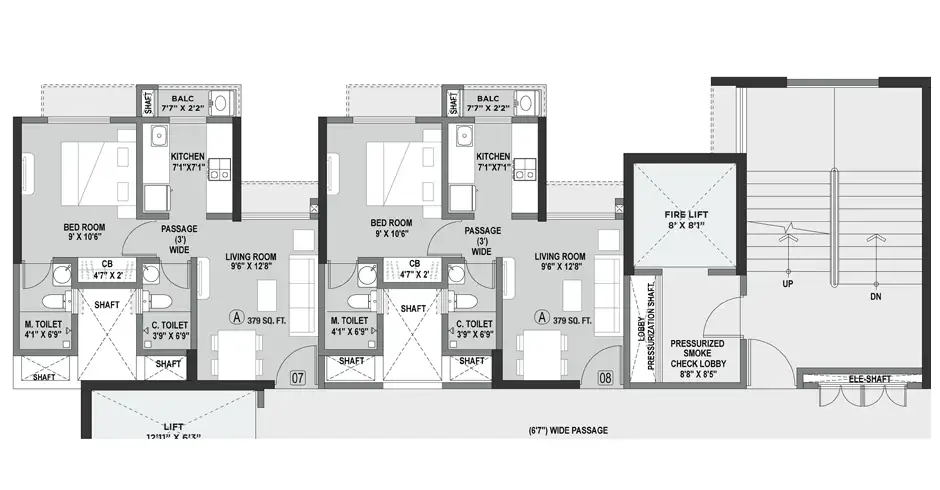 Ajmera Lake Town Floor Plans