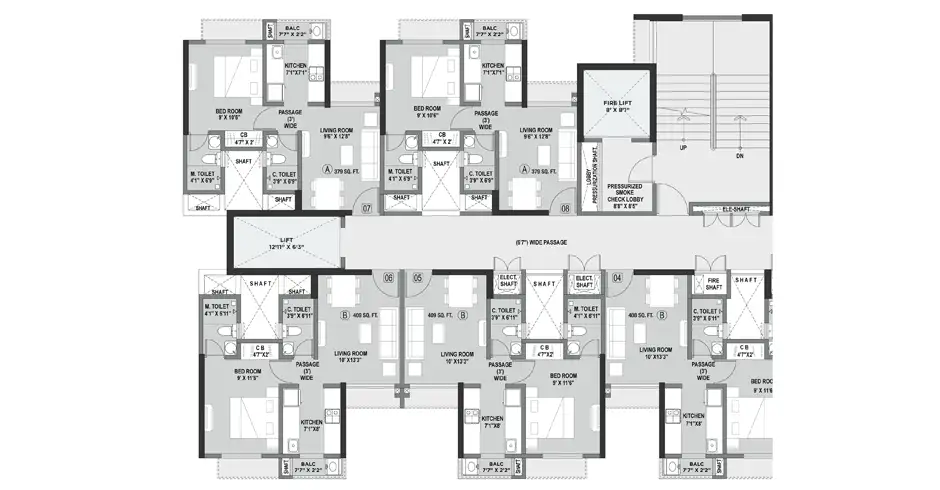 Ajmera Lake Town Floor Plans